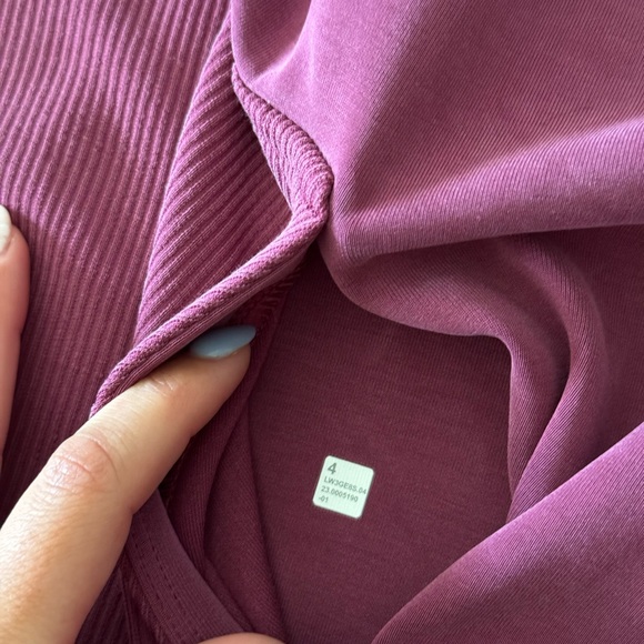 Lululemon brushed softstreme ribbed half zip - Picture 5 of 7